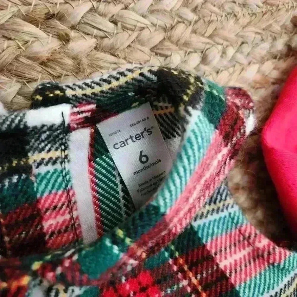 Carters Baby Girl Christmas Holiday Outfit 6mos - Picture 4 of 4